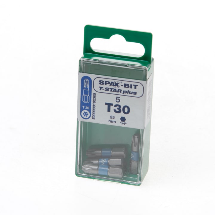 Spax Bit TX30 blauw blister van 5 bits