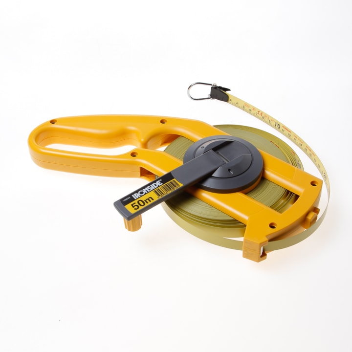 Ironside Landmeter staal 50 meter  x 13mm