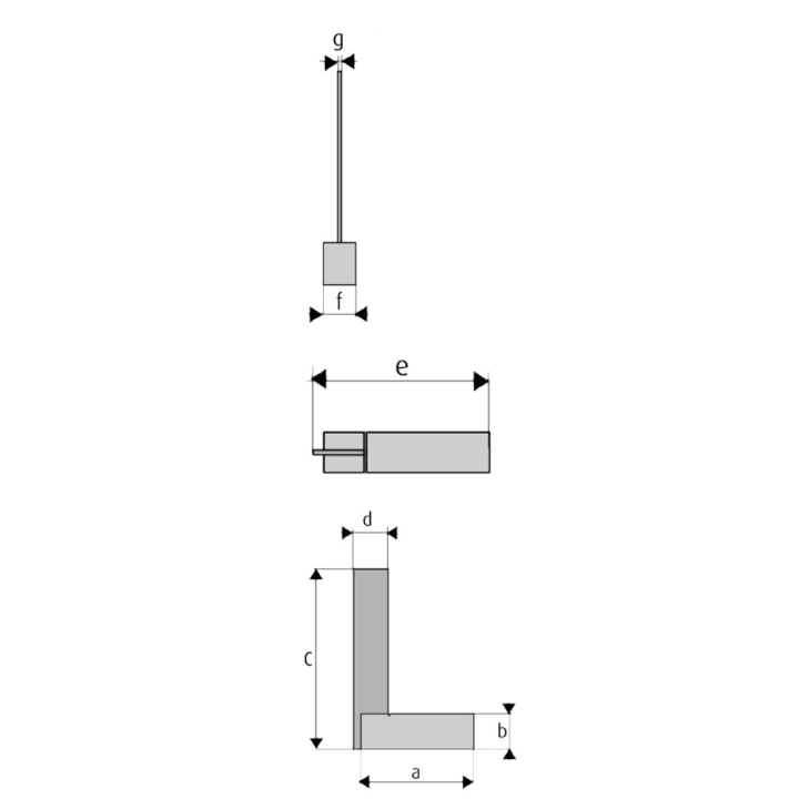 Blokhaak Staal Angulus 150 x 90mm