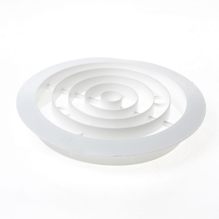 Ventilatierooster kunststof wit rond 15cm 514400