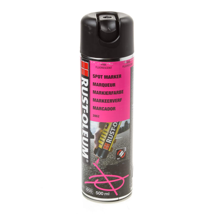 Rust-Oleum Spuitverf markeerspray fluorecerend roze 2862 500ml