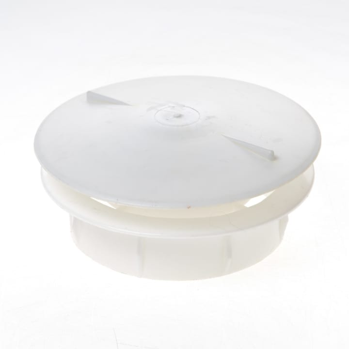 Ventilatierooster afsluitbaar kunststof wit afsl.rond 10cm 700a