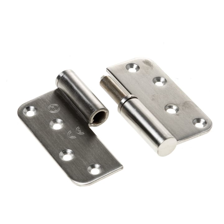 Intersteel Kogelstift paumelle DIN links roestvaststaal geborsteld