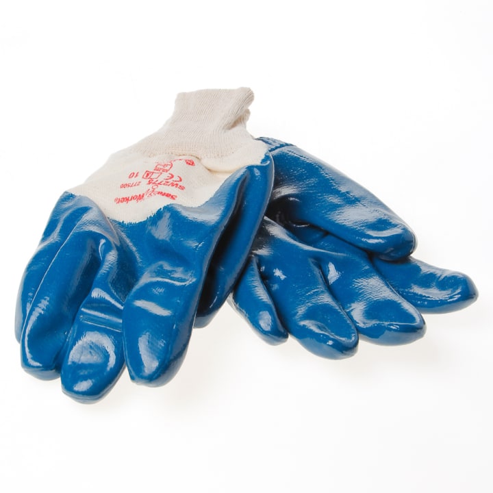  Handschoen latex nitrile blauw maat XL(10)