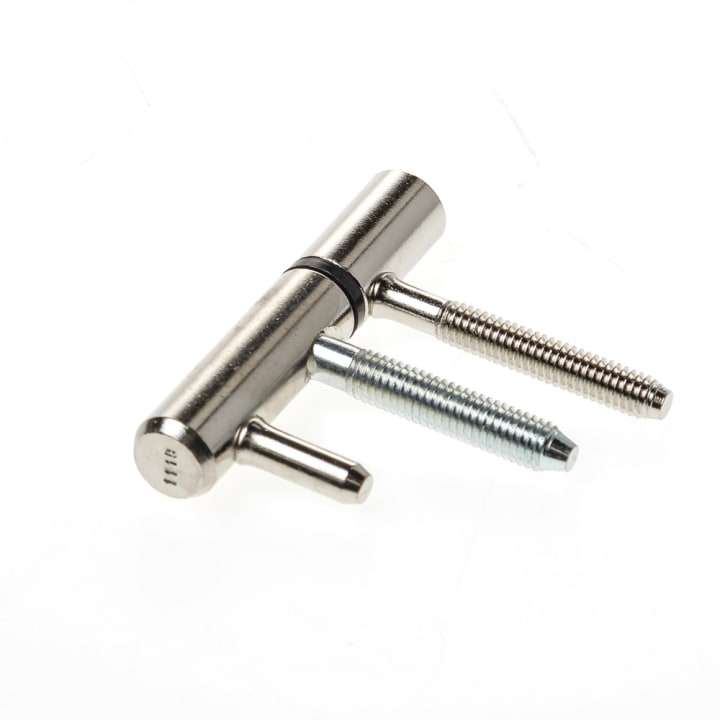 Inboorpaumelle DX v.hout rvs finish 14x75