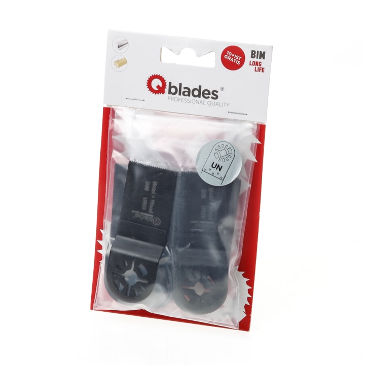 Qblades Zaagblad Bi-metaal 19tpi 34x40mm UN03-10+1ST