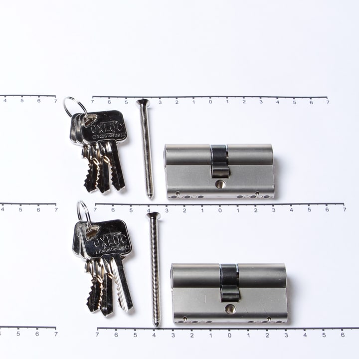 Oxloc Profielcilinder dubbel per 2 gelijksluitend 30t30