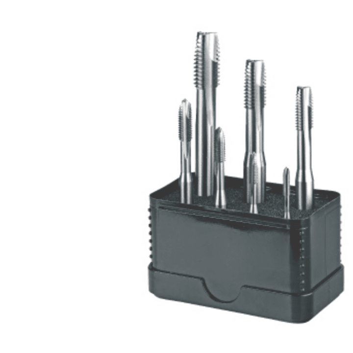 International tools set draadsnijden M3-M12 7-delig