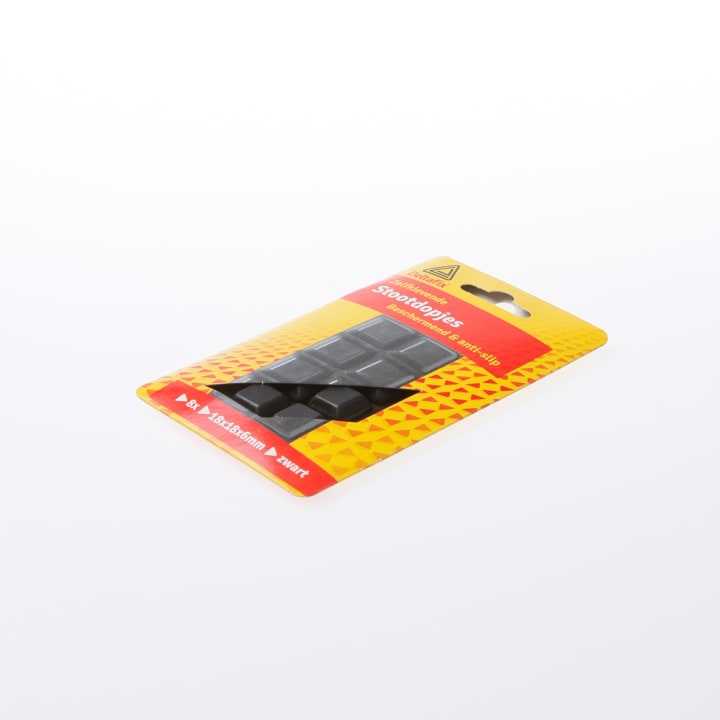 Deltafix Stootdopjes set van 8 dopjes 18 x 18 x 6mm zwart 