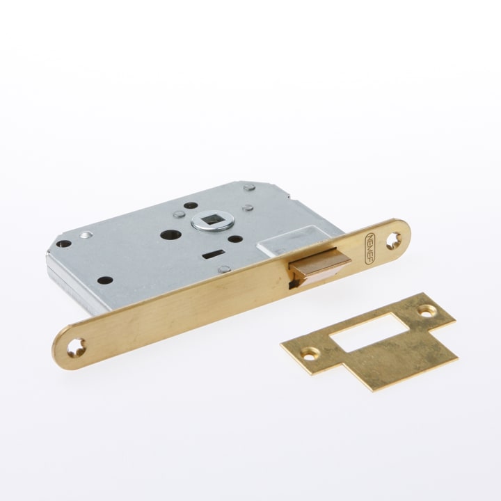 Nemef Loopslot type 1255/5-50 omkeerbare dagschoot  messing voorplaat