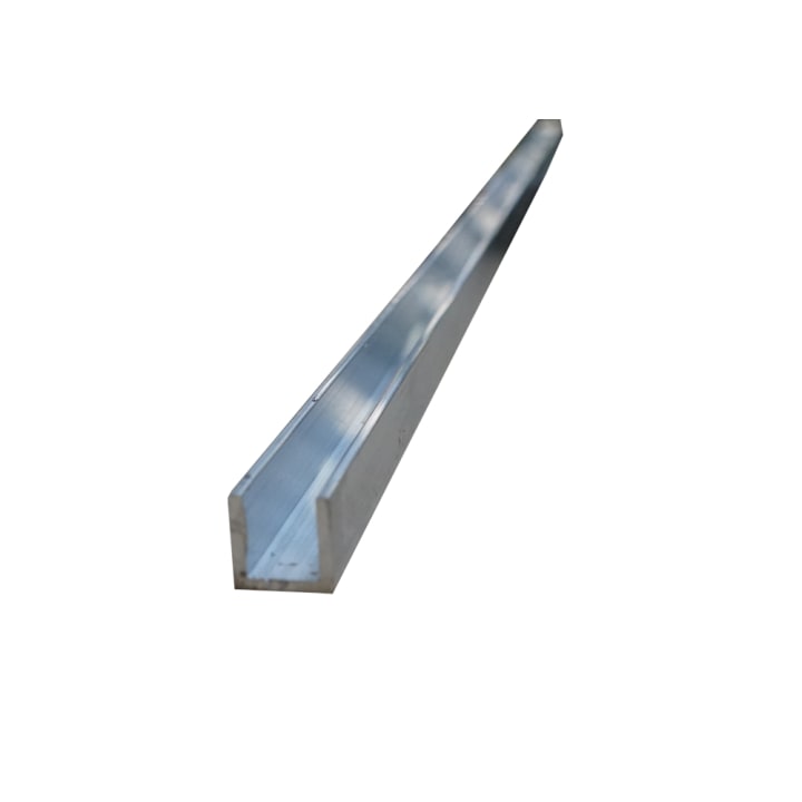 Proslide geleidingsprofiel aluminium lengte 2 meter x 15 x 15 x 15 x 2mm