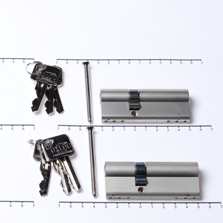 Oxloc Profielcilinder dubbel per 2 gelijksluitend 30t50