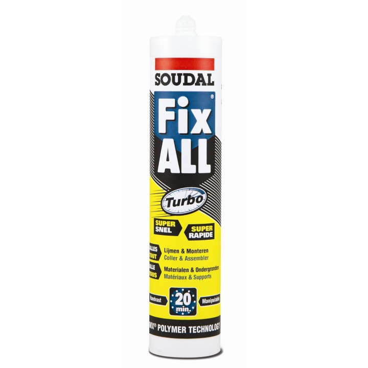 Soudal Lijmkit Fix All turbo wit 290ml