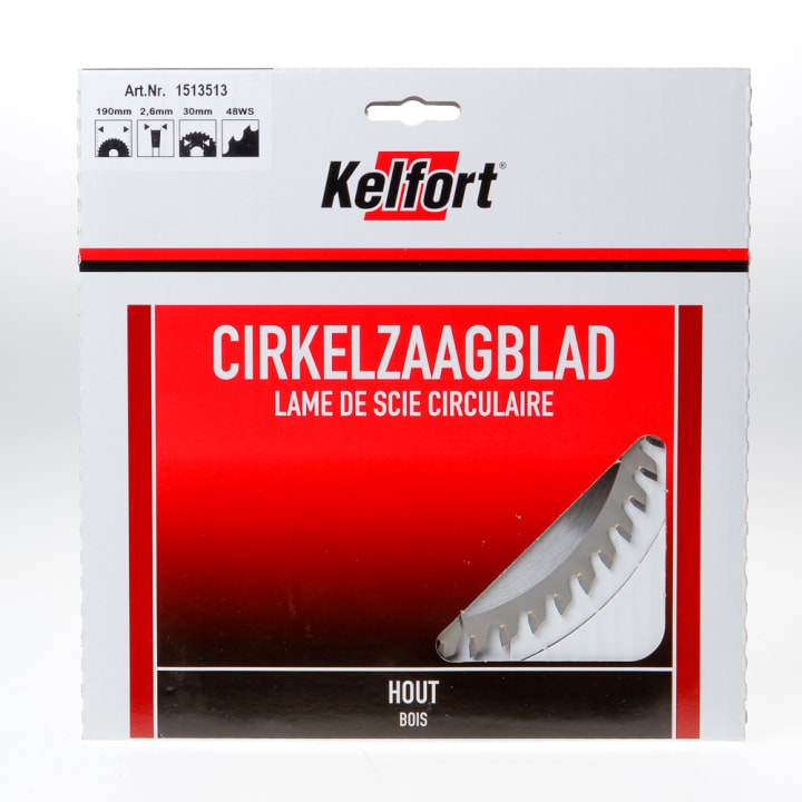 Cirkelzaagblad hardmetaal 40 tanden WS-W diameter 190 x 2.8 x 30mm