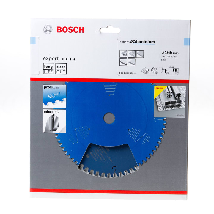 Bosch Cirkelzaagblad 52 tanden Aluminium HLTCG 165 x 20 x 2.6mm