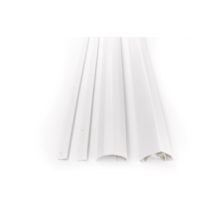 Finger Alert Professional deurstrip 180°   wit 195cm - vingerbeveiliging