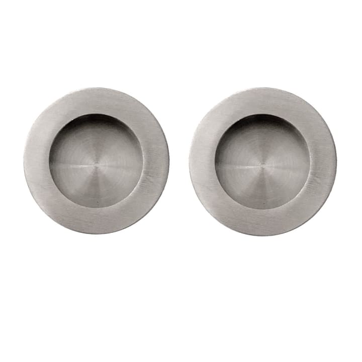 Schuifdeurkom inlaat rond 50mm rvs(2) 385/SS