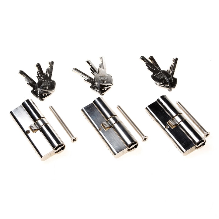 Winkhaus XR Profielcilinder dubbel per 3 stuks gelijksluitend 40t40 SKG**