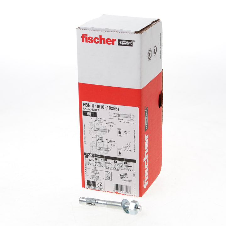 Fischer Snelbouwanker FBN II m10 x 86mm 10/10