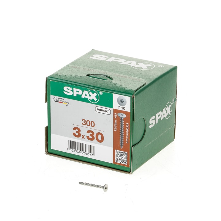 Spax achterwandkop z/lens vd 3x30