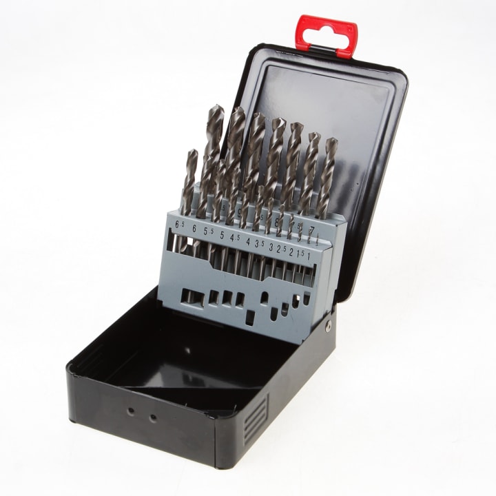 HSS metaalborenset 5% cobalt 19-delig