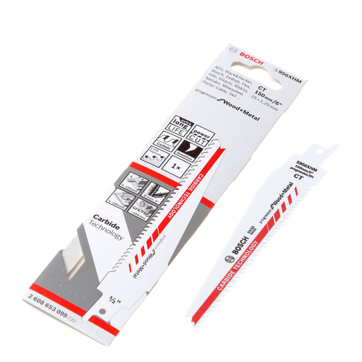 Reciprozaagblad progressor hout en metaal kort S 956 XHM 150mm