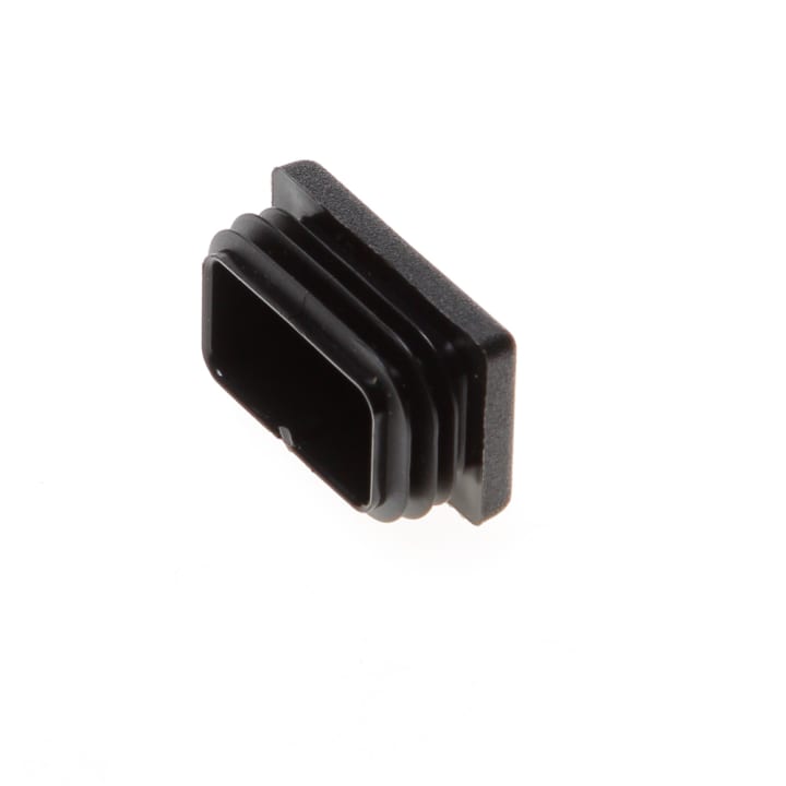 Vierkante insteekdop zwart 40x25mm (bu.werks)