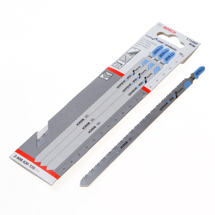 Decoupeerzaagblad sandwichmateriaal T 718 BF blister van 3 zaagjes