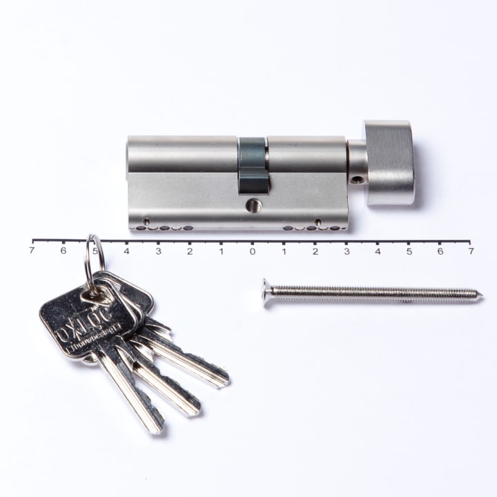 Oxloc Profielcilinder knop dubbel sl40/kn30 SKG**