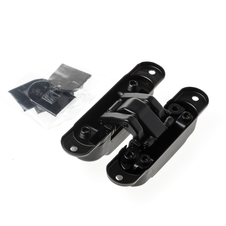 Atomika Slim K8060 verborgen scharnier, kleur zwart, 30 minuten brandwerend, 60kg draagvermogen