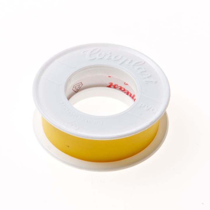 Coroplast 302 tape geel 38mm x 25 meter