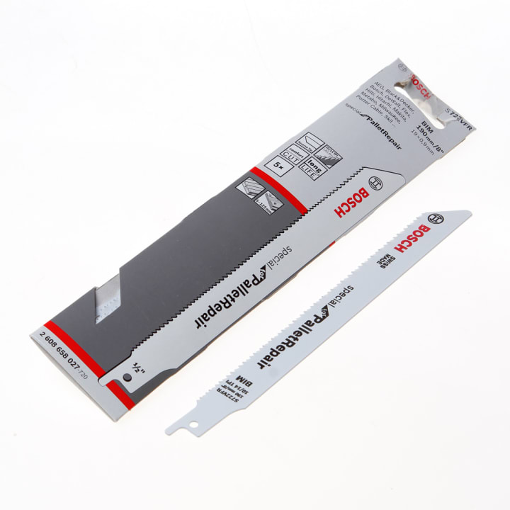Reciprozaagblad pallet repair S 722 VFR 150mm blister van 5 zaagjes