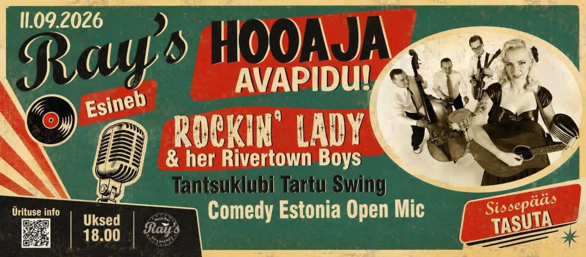 Ray's Hooaja AVAPIDU x Rockin Lady and her Rivertown Boys ja Tantsuklubi Tartu Swing