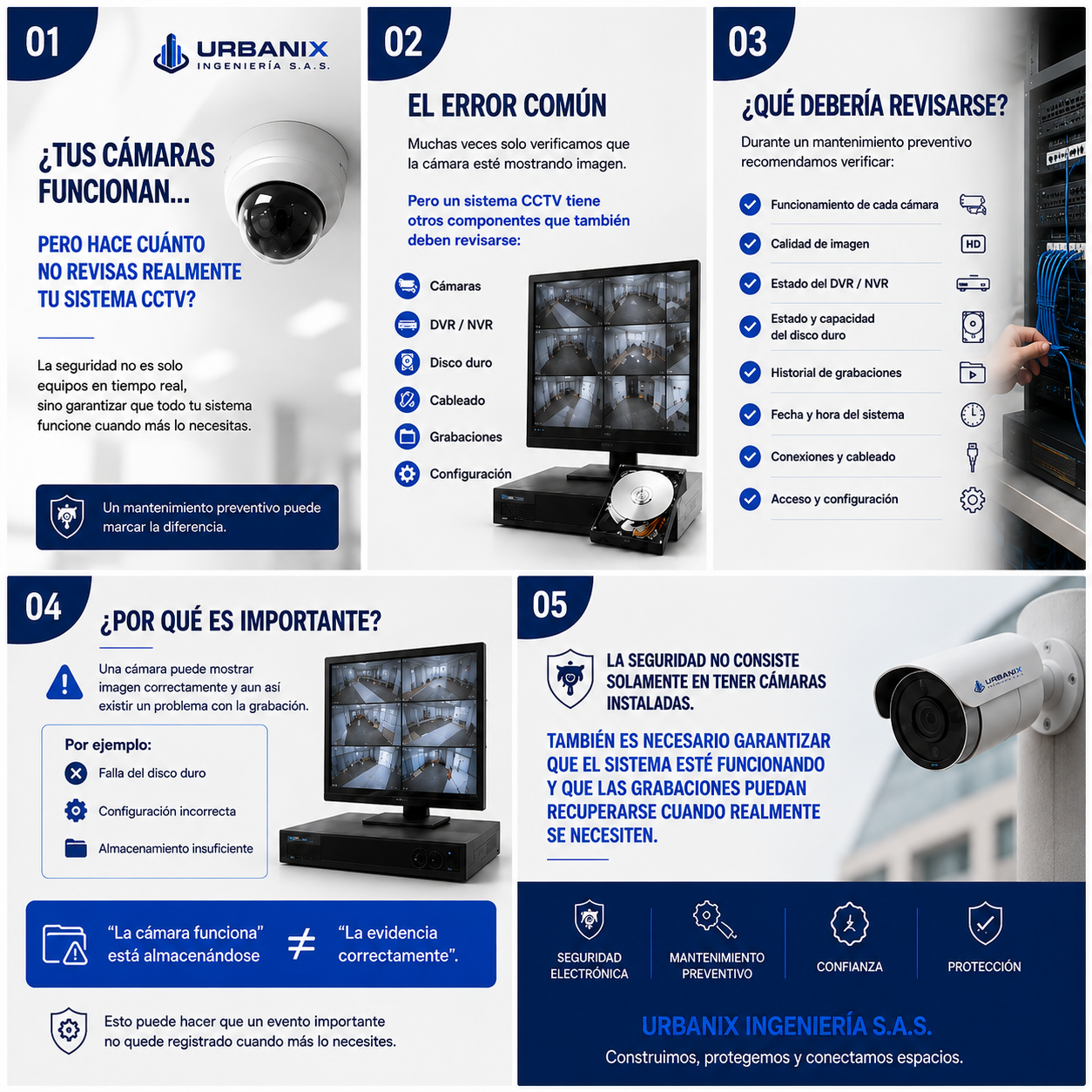 ¿Tus cámaras funcionan, pero hace cuánto no revisas realmente tu sistema CCTV?