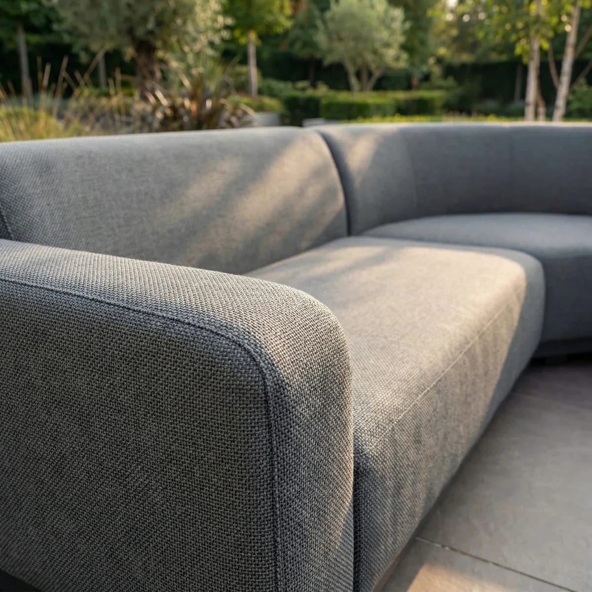 Conjunto de Sofá Esquinero Curvo de Tela para Exterior Luna view 4