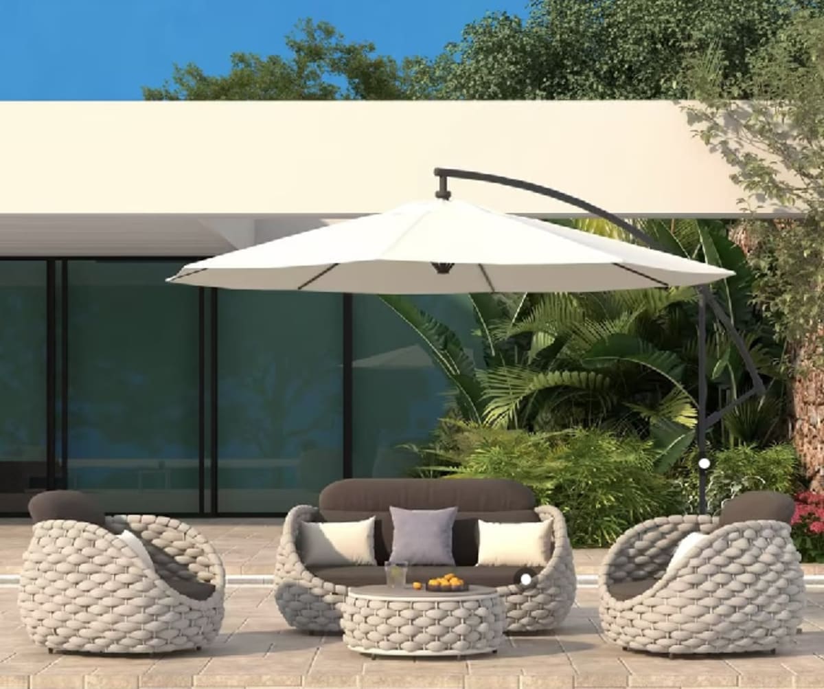 Conjunto de sofás de jardín Cocaro de 4 piezas view 2