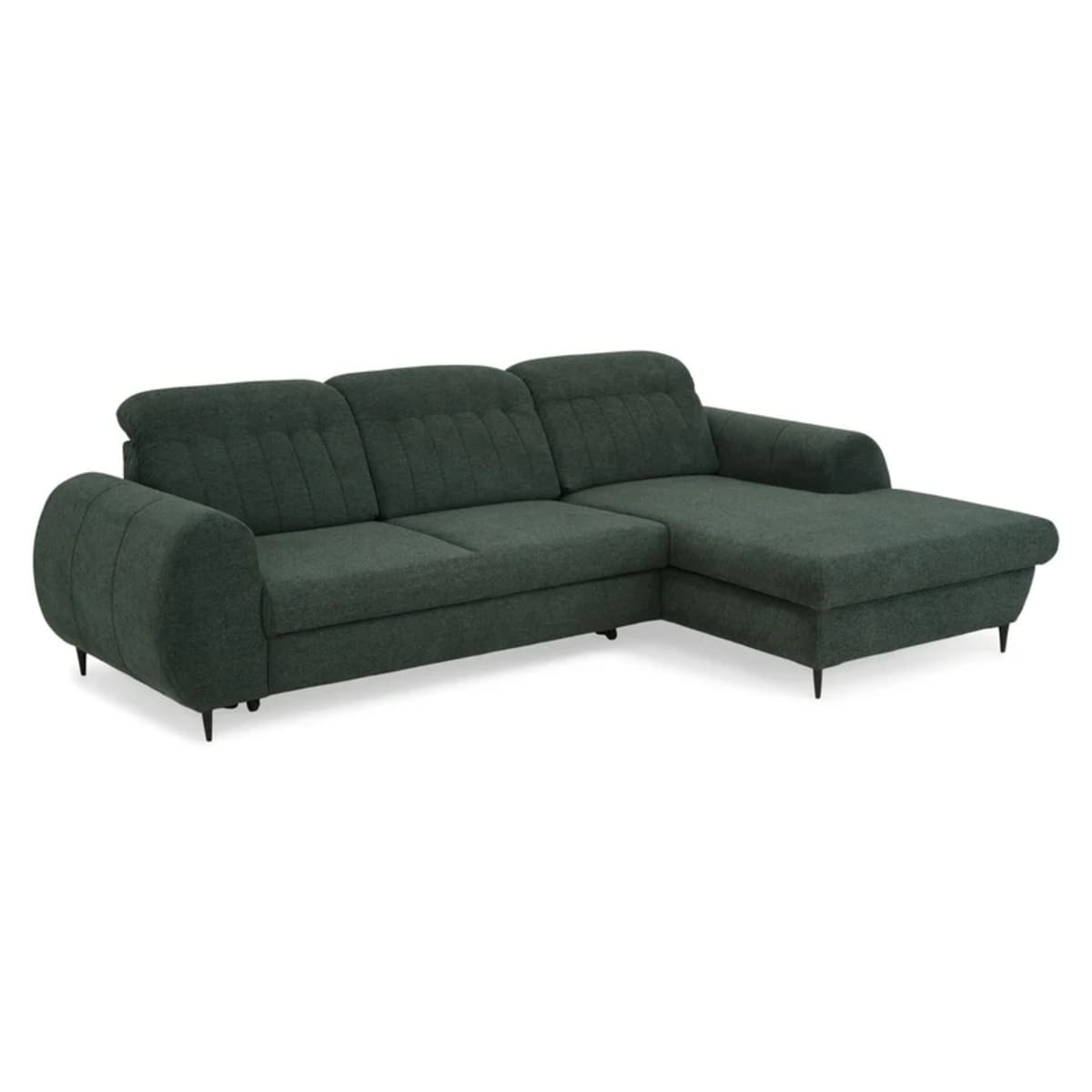 Sofá esquinero extensible Annona con chaiselongue izquierda/derecha, tela view 8