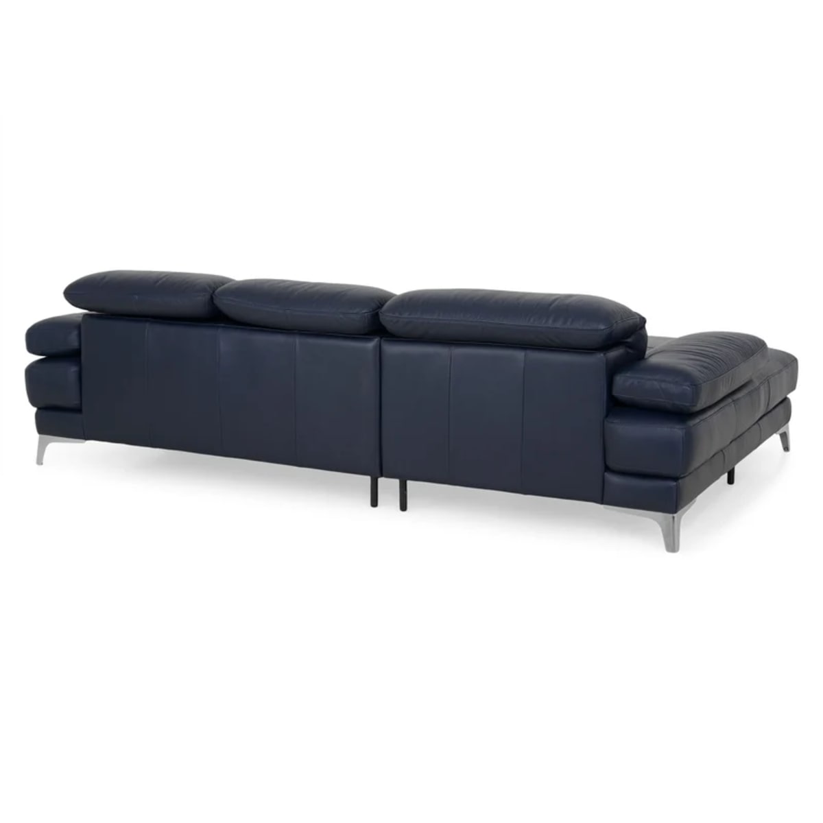 Sofá esquinero con chaiselongue izquierda/derecha, mecanismo de brazos y reposacabezas, piel Natuzzi Editions Bliss view 11