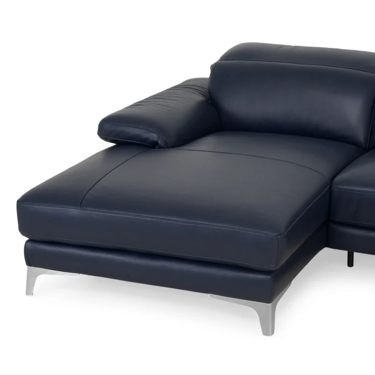Sofá esquinero con chaiselongue izquierda/derecha, mecanismo de brazos y reposacabezas, piel Natuzzi Editions Bliss view 13