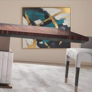 Mesa de comedor moderna italiana de madera thumbnail 4