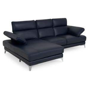 Sofá esquinero con chaiselongue izquierda/derecha, mecanismo de brazos y reposacabezas, piel Natuzzi Editions Bliss thumbnail 8