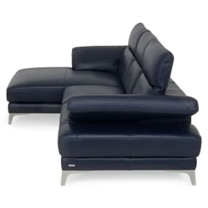 Sofá esquinero con chaiselongue izquierda/derecha, mecanismo de brazos y reposacabezas, piel Natuzzi Editions Bliss thumbnail 10