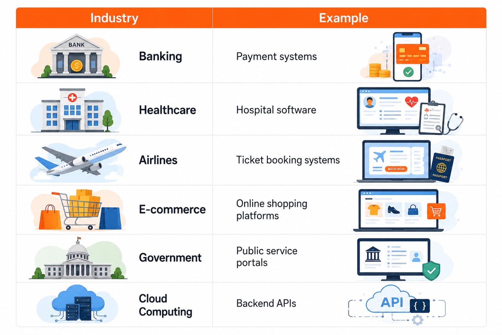 Illustration of Java running on servers, desktops, and mobile devices