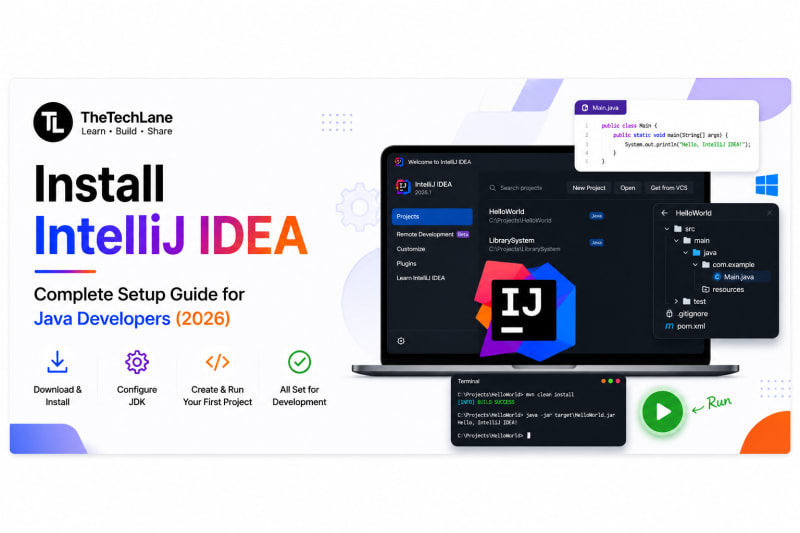 Install IntelliJ IDEA for Java Development on Windows