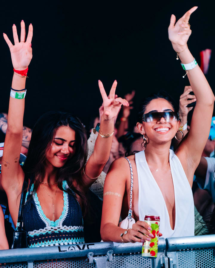 Fans on the rail at We Belong Here