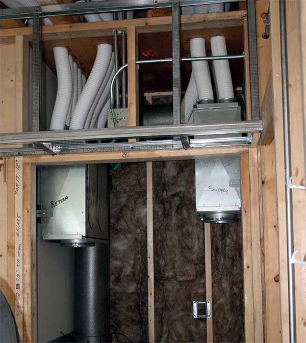 Produit d’étanchéité à l’air résidentiel ecoseal produit d’étanchéité à l’air pour bâtiment résidentiel à ossature en bois avec ecoseal