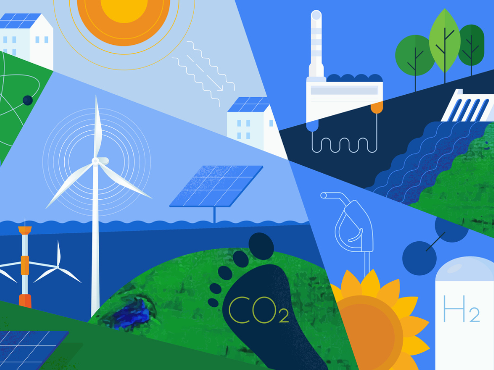 Graphic of clean energy.