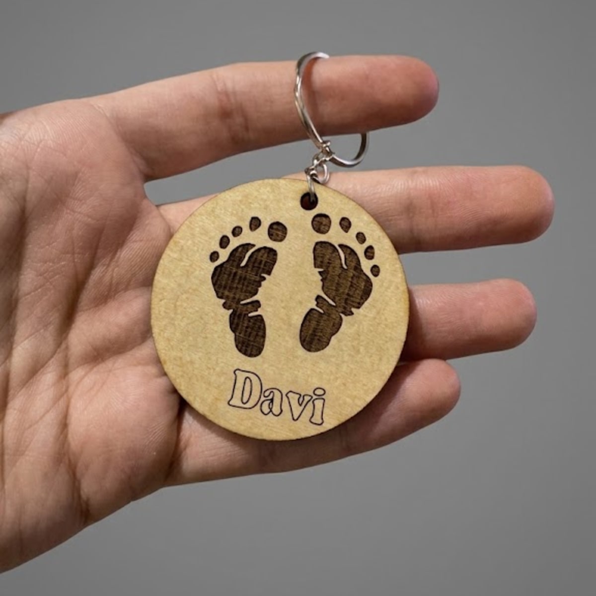 Chaveiro personalizado baby feet