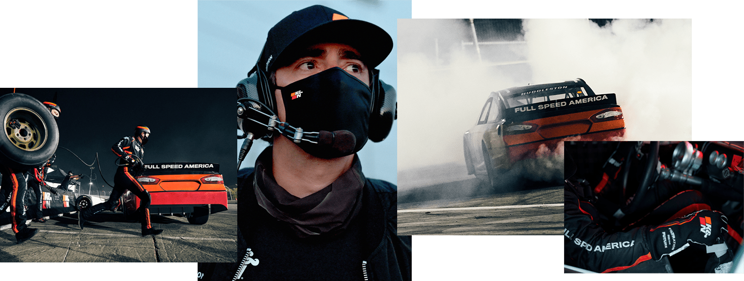 Nascar wearing K&N face mask Nascar wearing K&N face mask