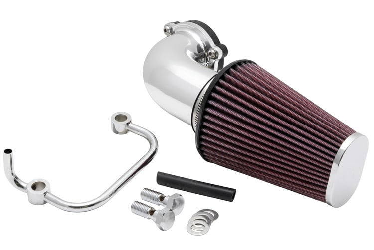 Cold Air Intake - High-flow, Roto-mold Tube - HARLEY SPORTSTER 883/1200CC, 07-14, BRIGH for 2009 harley-davidson xl1200r-sportster-roadster 74 ci